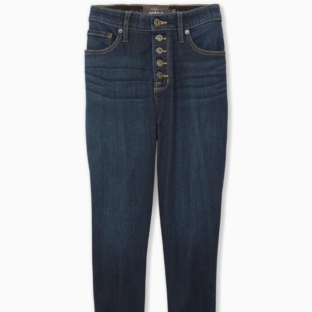 Torrid Crop Sky High Skinny Premium Stretch High-Rise Jean Size 20